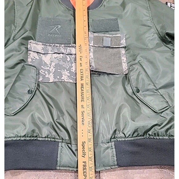 NWOT ROTHCO Military Sage Green Reversible AF MA-1 Bomber Flight Jacket Men 2XL - Picture 6 of 10